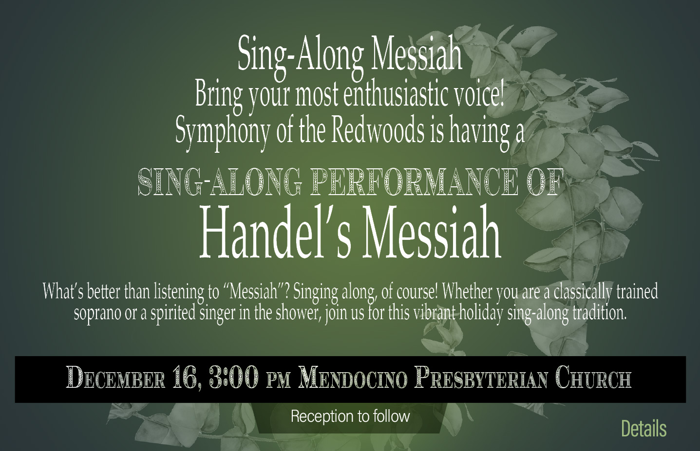 Sing Along event