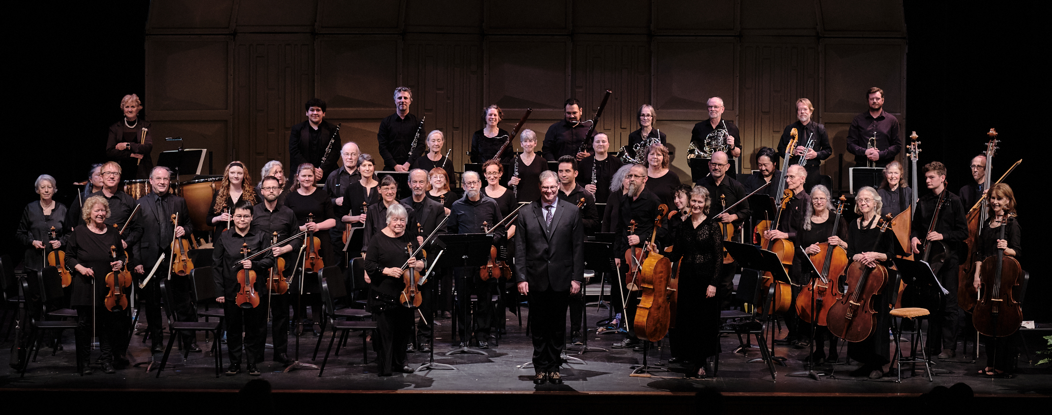 Symphony players on stage